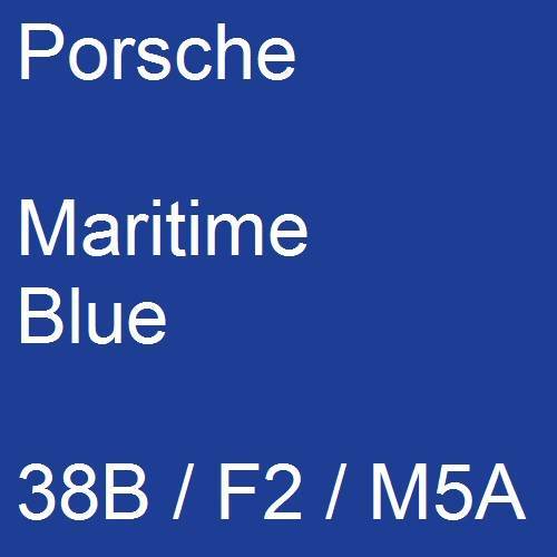 Porsche, Maritime Blue, 38B / F2 / M5A.